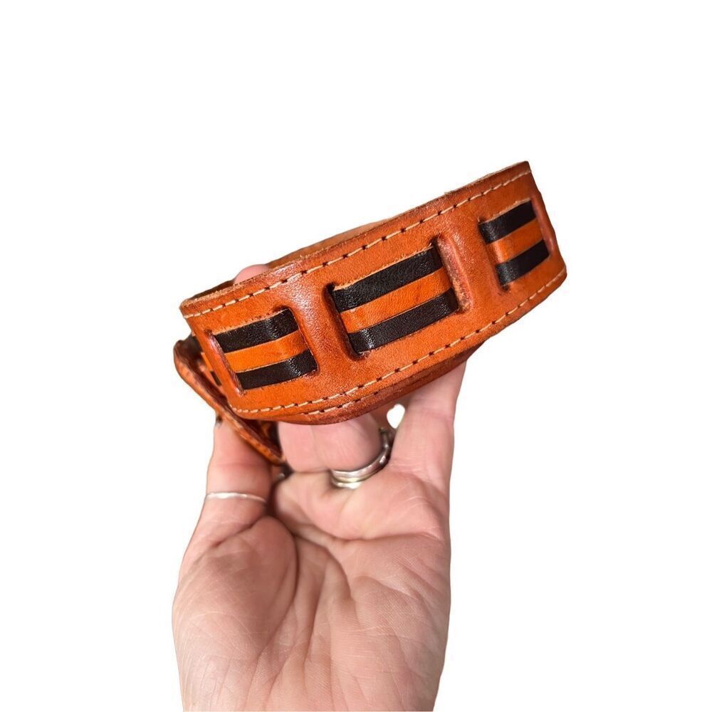 Authentic Vintage Leather Brown & Black Belt